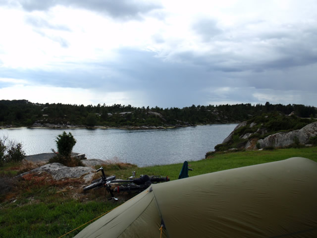 Tent op camping Fitjar