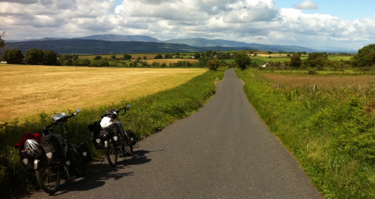 De eerste kilometers in Ierland